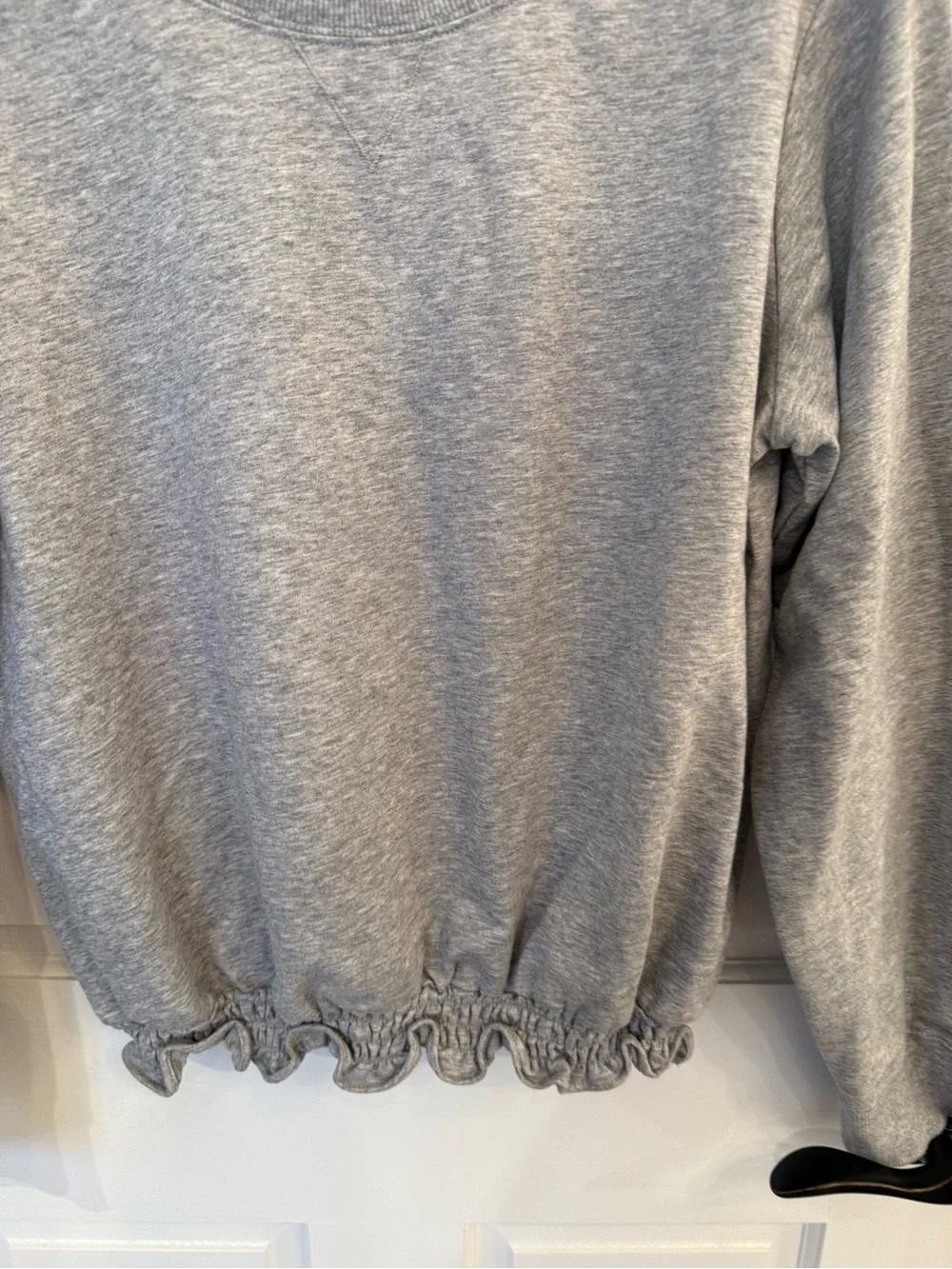 Michael Kors Gray Cinched Hem Sweatshirt